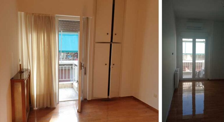 Ανακαίνιση διαμερίσματος – σταδιακή διαμόρφωση χώρου υπνοδωματίου